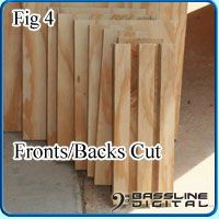 Figure 4 Fronts/backs cut
